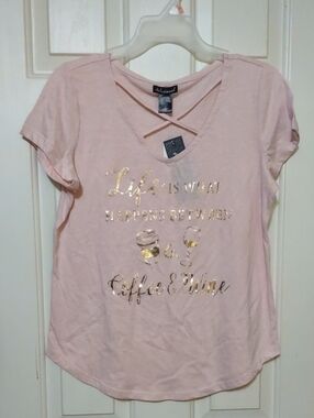 NWT Short Sleeve Coffee Tee